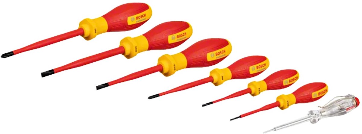 Bosch professional schroevendraaierset vde sl ph 7-delig - 1600a02nf7