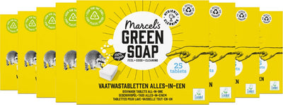 Marcel's green soap vaatwastabletten - 8 x 25 stuks - 200 wasbeurten