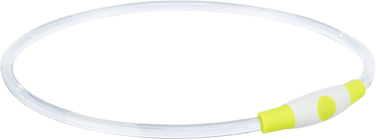 Trixie lichtgevende halsband usb flash light oplaadbaar tpu groen