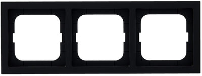 Busch jaeger busch-jaeger future linear afdekraam inbouw - 3-voudig - verticaal horizontaal - 80 x 222 x 11 mm - zwart