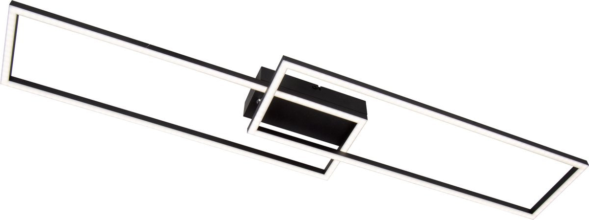Lucide arianne - plafonnière (plafondlamp) - led - cct - 1x23w 2700k 4000k - zwart