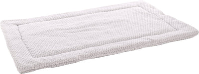 Flamingo hondenkussen – benchkussen – hondenkussen 116 x 69 cm – geschikt voor hondenbench en kattenkussen – jacquard rechthoekig grijs