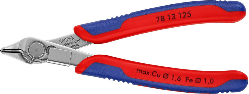 Knipex 78 13 125 electronic super knips® precisietang 125mm met draadklem | inox