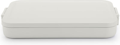 Brabantia make take lunchbox broodtrommel - plat - kunststof - light grey