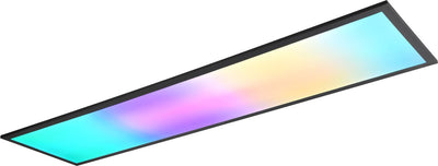 Rl live your light reality beta - plafondlamp - zwart mat - incl. 1x smd 31w - dynamisch rgbw licht - afstandsbediening