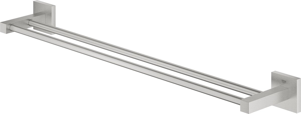 Grohe start cube dubbele handdoekhouder - supersteel (rvs look) 41104dc0