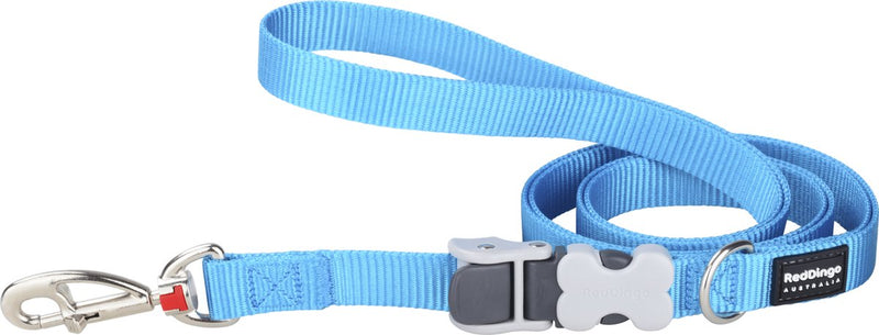 Animal boulevard sl-zz-tq-20 - hals- en leibanden - hond - rd superlead leiband turquoise-m 20mmx1,1-1,8m - maat: m - 199302