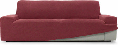 Sofaskins bankhoes fuchsia niagara | bankhoes 3 zitsbanken 180 - 230 cm | stretch zetelhoes | bank beschermer | bankbeschermer voor honden en katten