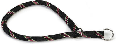 Beeztees - halsband hond - rond - nylon - zwart - 60 cm x 13 mm