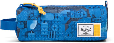 Herschel lego settlement pencil case little - abstract bricks blue - 1 liter
