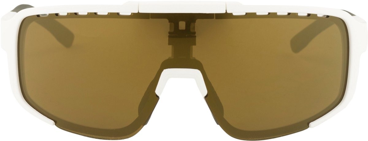 Agu bold 2.0 fietsbril wit bruin lens