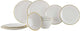 Gimex linea line servies - goud - 12-delig