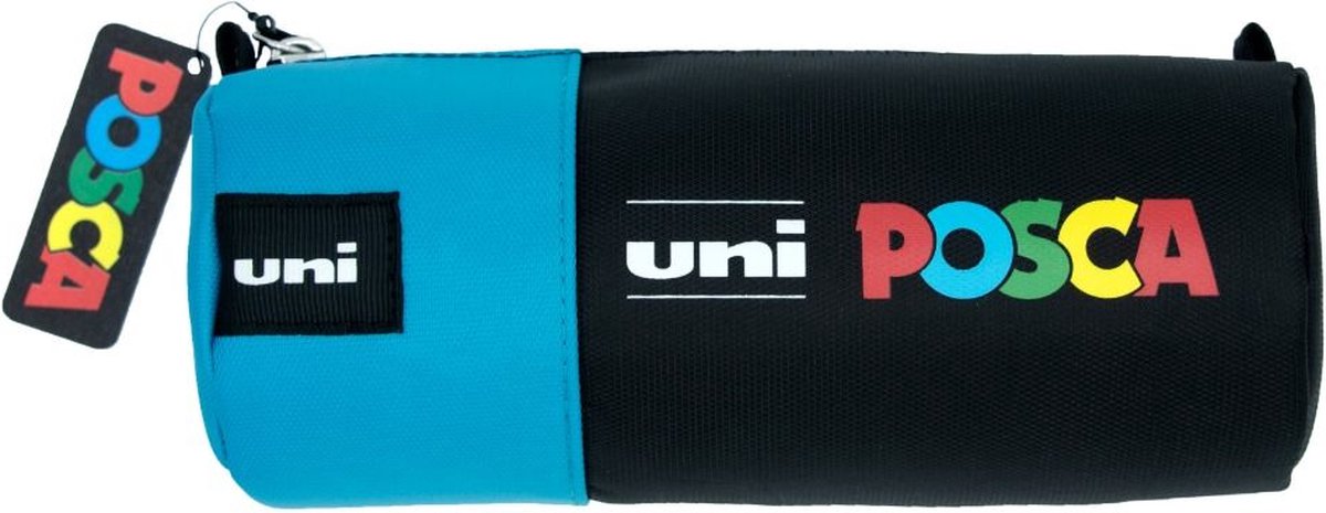 Posca uni-ball - tekenetui voor stiften en pennen - blauw zwart
