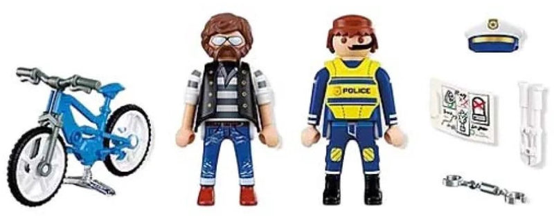 Playmobil 72076, politieagent en crimineel, actie avontuur, 4 jaar, meerkleurig, kunststof