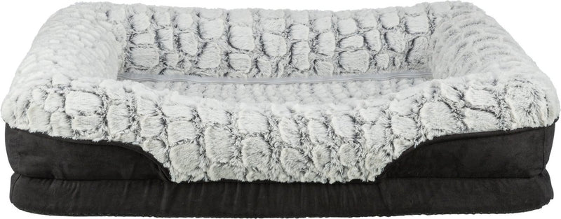 Trixie - vital hondenmand lino - hoekig - zwart grijs - 90x65 cm