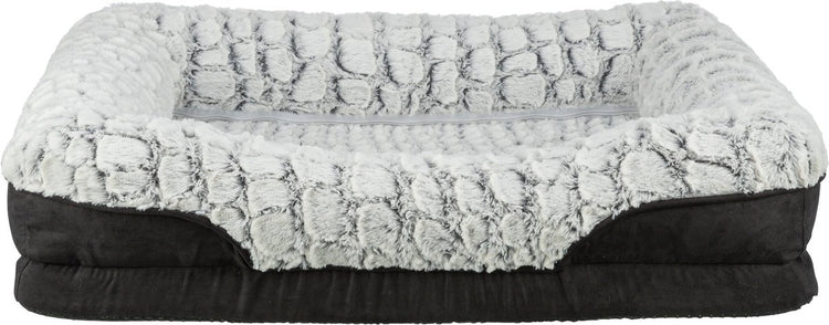 Trixie - vital hondenmand lino - hoekig - zwart grijs - 90x65 cm