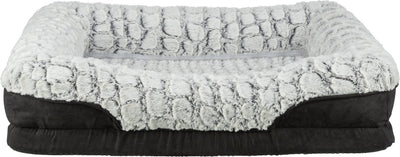 Trixie - vital hondenmand lino - hoekig - zwart grijs - 90x65 cm