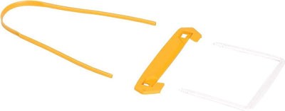 Bankers box archiefbinder tube clip 3delig geel-wit 100 stuks