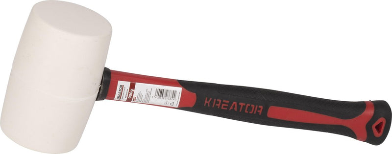 Kreator - hand tools - krt904106 - rubberen hamer - 900g - fiber - wit
