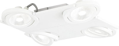 Eglo design brea - spot - 4 lichts - wit, helder