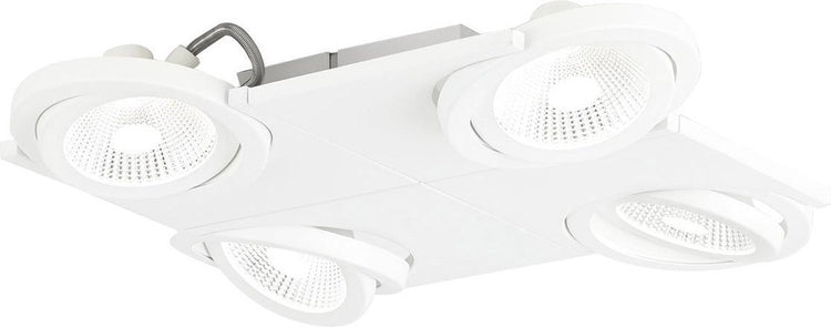 Eglo design brea - spot - 4 lichts - wit, helder