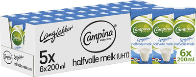 Campina halfvolle melk 20cl (5x 6-pack)
