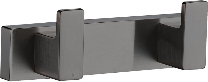 Plieger altea badkamer haakjes – dubbele haak – geborsteld gunmetal