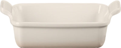 Le creuset ovenschaal 19 cm - 1,1 l - aardewerk - meringue - rechthoek