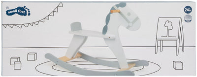 Small foot - houten schommelpaard skandi wit