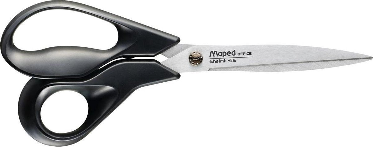 Maped office advanced green schaar 21 cm - asymmetrisch - zwart