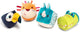 Lilliputiens - textuur rammelaar - 4 junglevormpjes