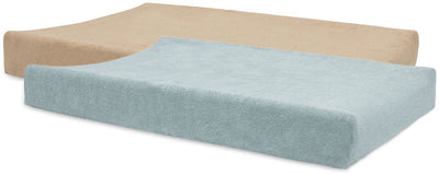Jollein aankleedkussenhoes badstof 50x70cm - zachte hoes baby aankleedkussen - sea green biscuit - 2 stuks