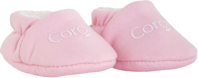 Corolle poppen pantoffels roze - babypop accessoires 30cm.