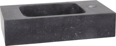 Differnz bombai fonteinbak 40x22x9cm natuursteen zwart