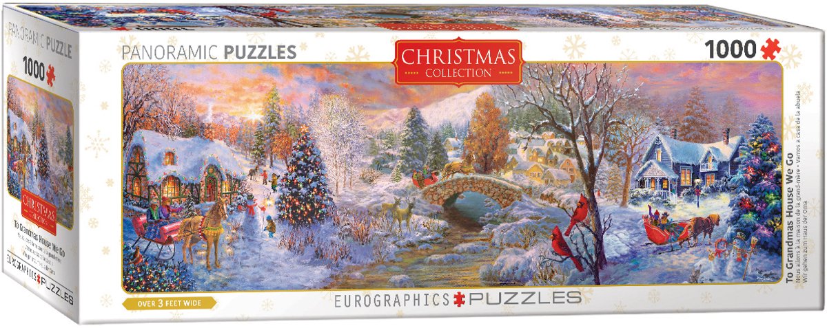 Eurographics - op naar oma's huis [to grandma's house we go] - 1000 stukjes 96×32cm (b×h) - panorama legpuzzel