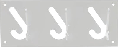 Gispen 1x3 - kapstok - zilver - 30 cm breed