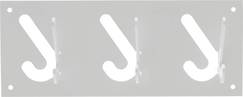 Gispen 1x3 - kapstok - zilver - 30 cm breed