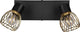 Rl live your light reality ardon - spot - zwart-goud - excl. 2x e14 4,9 w - plafondbevestiging
