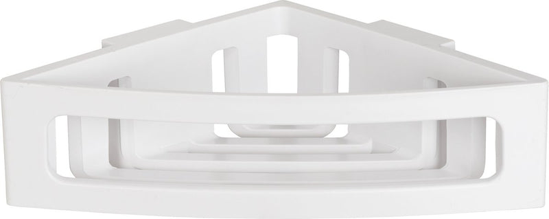 Wenko turbo-loc bralia hoekrek wit mat 35x9cm - doucherek - douchemand - bevestigen zonder boren - zelfklevend