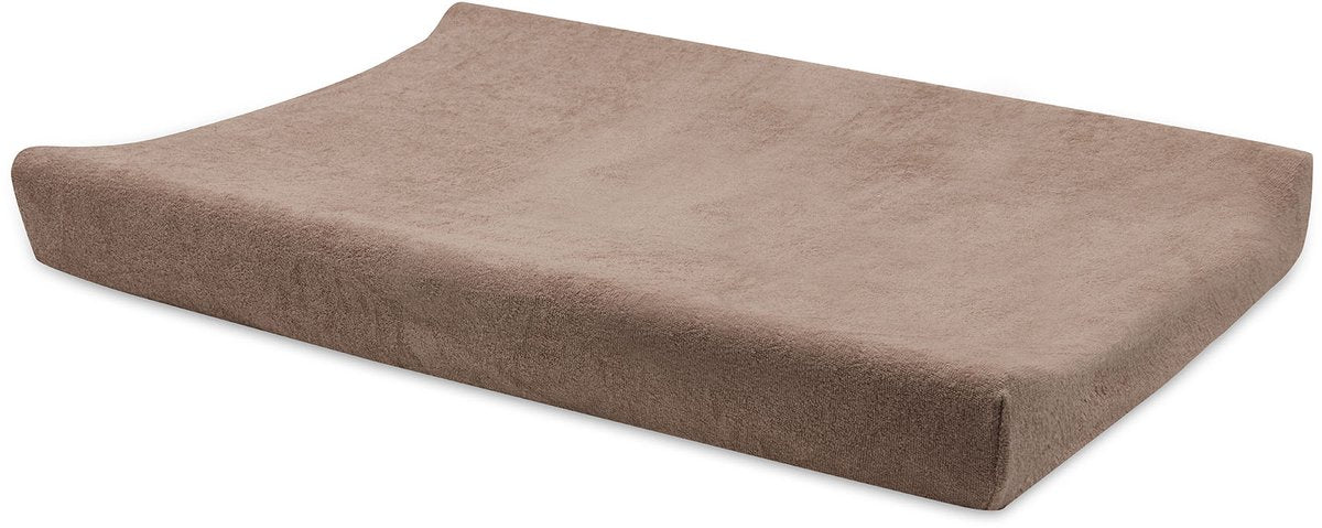 Jollein - aankleedkussenhoes badstof 50x70cm - zachte hoes baby aankleedkussen - milky coffee