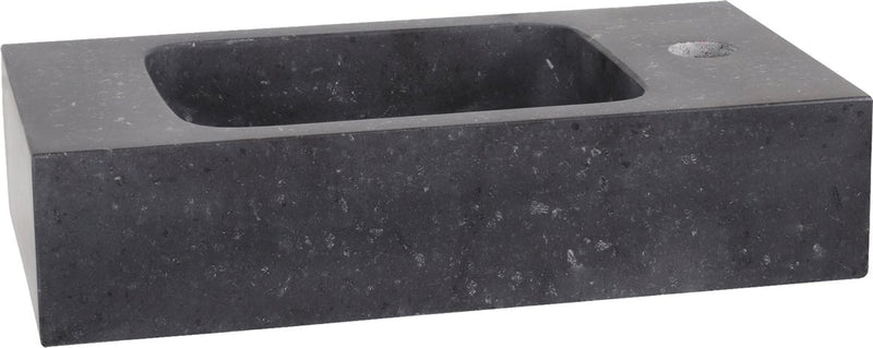 Differnz bombai fonteinbak 40x22x9cm natuursteen zwart