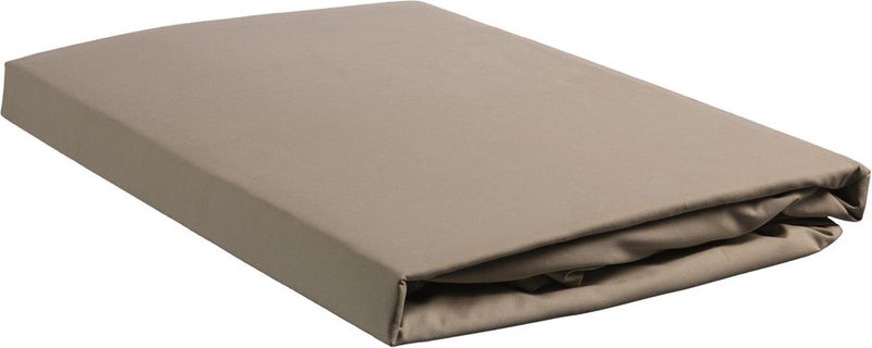 Beddinghouse - percale-katoen - split-topper - hoeslaken - 160x220 cm - taupe