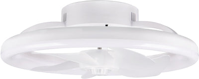 Rl live your light reality pajala - ventilator - wit mat - incl. 1x smd 22 w - afstandsbediening - geintegreerde dimmer - traploos instelbare lichtkleur - 3 snelheidsinstellingen - geheugenfunctie via de afstandsbediening - zomer- en wintermodus