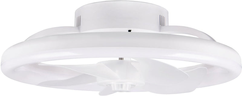 Rl live your light reality pajala - ventilator - wit mat - incl. 1x smd 22 w - afstandsbediening - geintegreerde dimmer - traploos instelbare lichtkleur - 3 snelheidsinstellingen - geheugenfunctie via de afstandsbediening - zomer- en wintermodus
