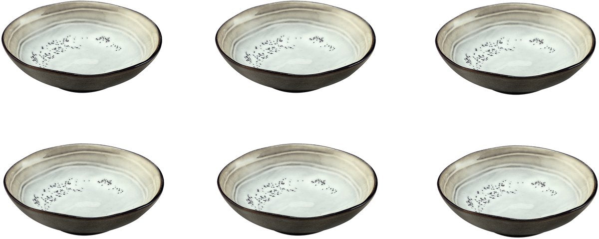 Medard de noblat - shadow nacre - kleine kom 12 cm - 6 delig - stoneware