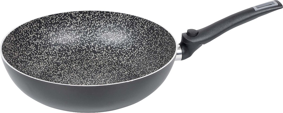 Bo-camp - wokpan - turn - wegklapbare pannengreep - inductie - ø 28 cm