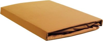 Ambiante katoen - topper hoeslaken - 160x200 - oker