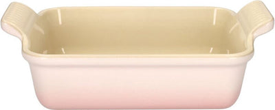 Le creuset ovenschaal 19 cm - 1,1 l - aardewerk - shell pink - rechthoek