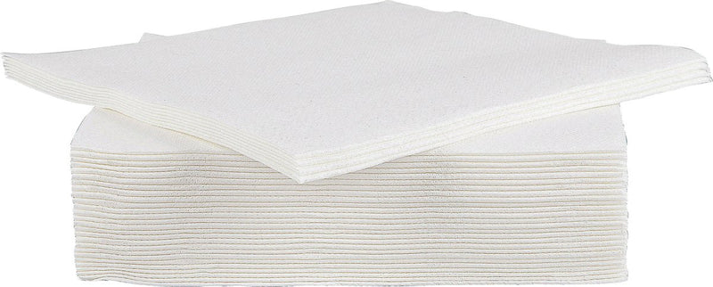 Cosy trendy for professionals servet - papier - 38 cm - wit - set-40