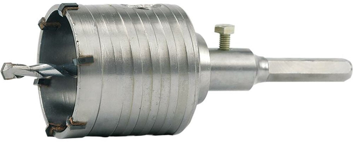 Vorel professionele gatenzaag voor metselwerk - ø 65 mm - hex-adapter - inclusief centreerboor - dozenboor voor beton en baksteen - 03240